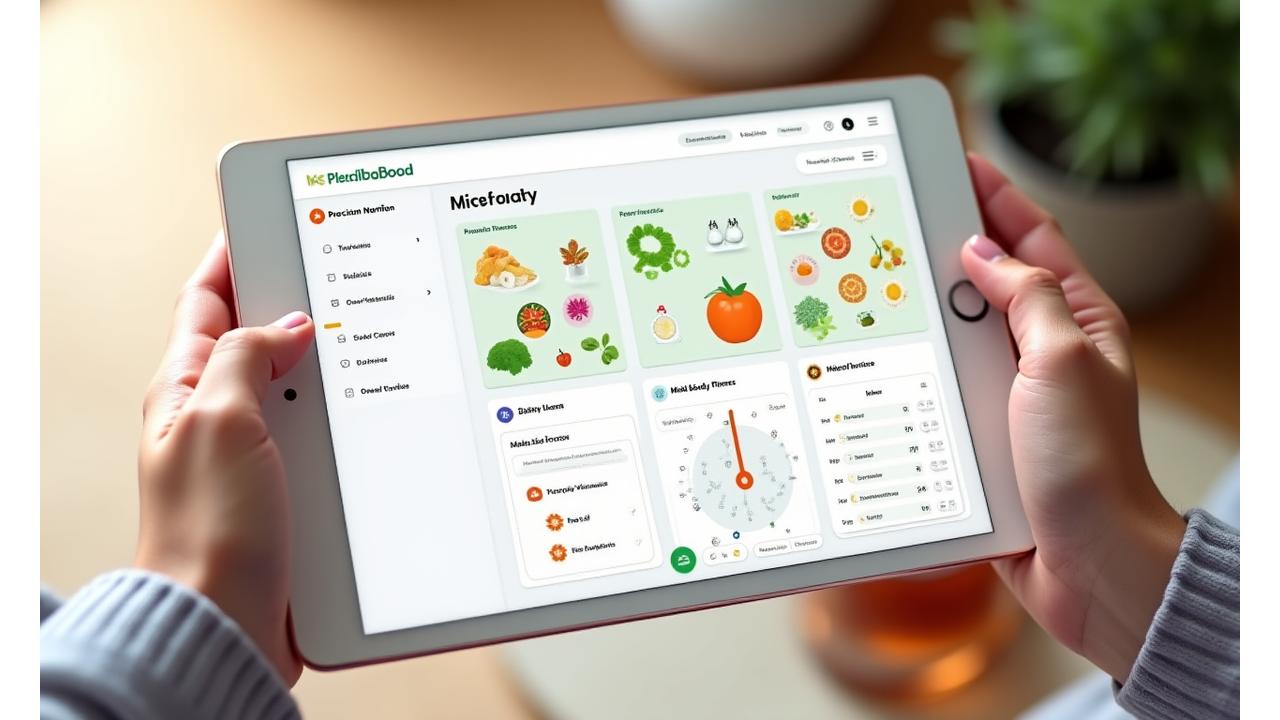 Screenshot of VeraPath Wellness personalized health plan dashboard showing dynamic recommendations for nutrition, fitness, and mindfulness