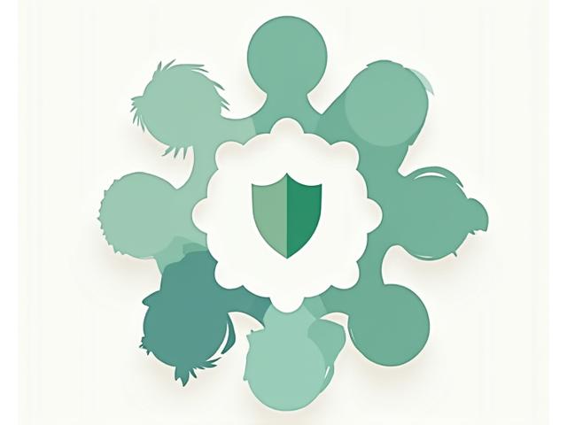 Graphic showing connected people symbolizing community standards, with a shield implying protection and safe interaction.